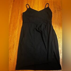 Zalalus Black Slip Dress | Size L | Side Zip | Effortless Minimalism